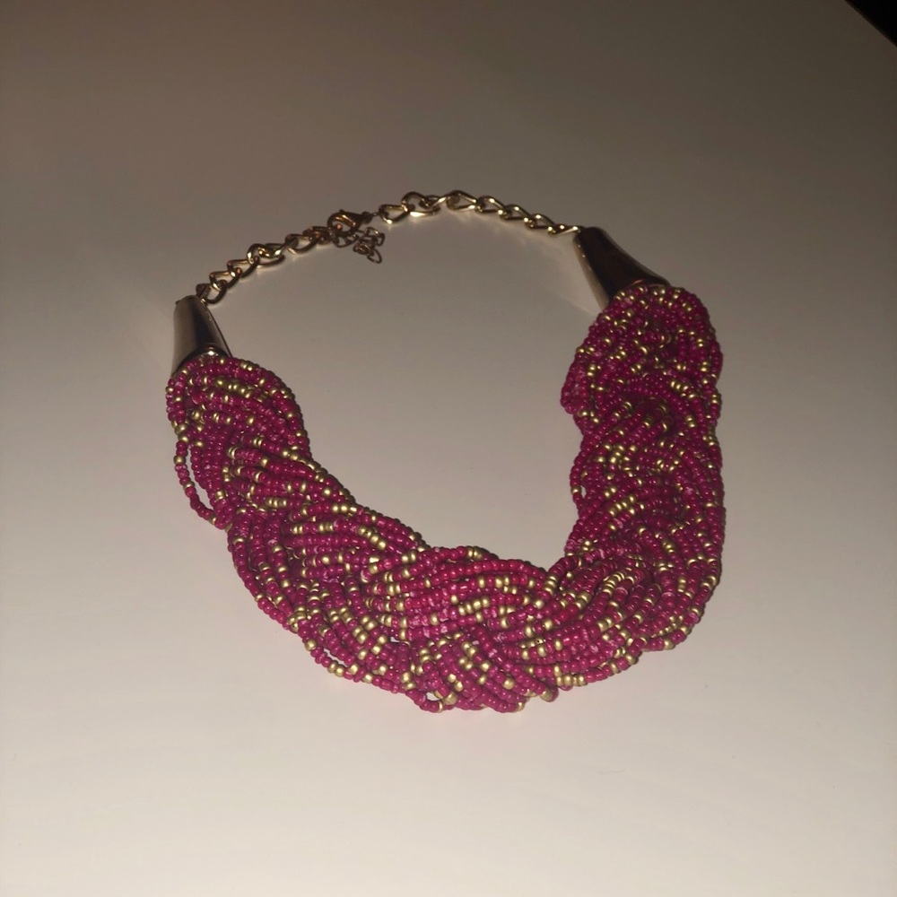 Threaded Blended African Necklace.